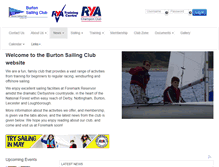 Tablet Screenshot of burtonsailingclub.co.uk